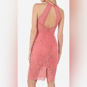 Express coral dress